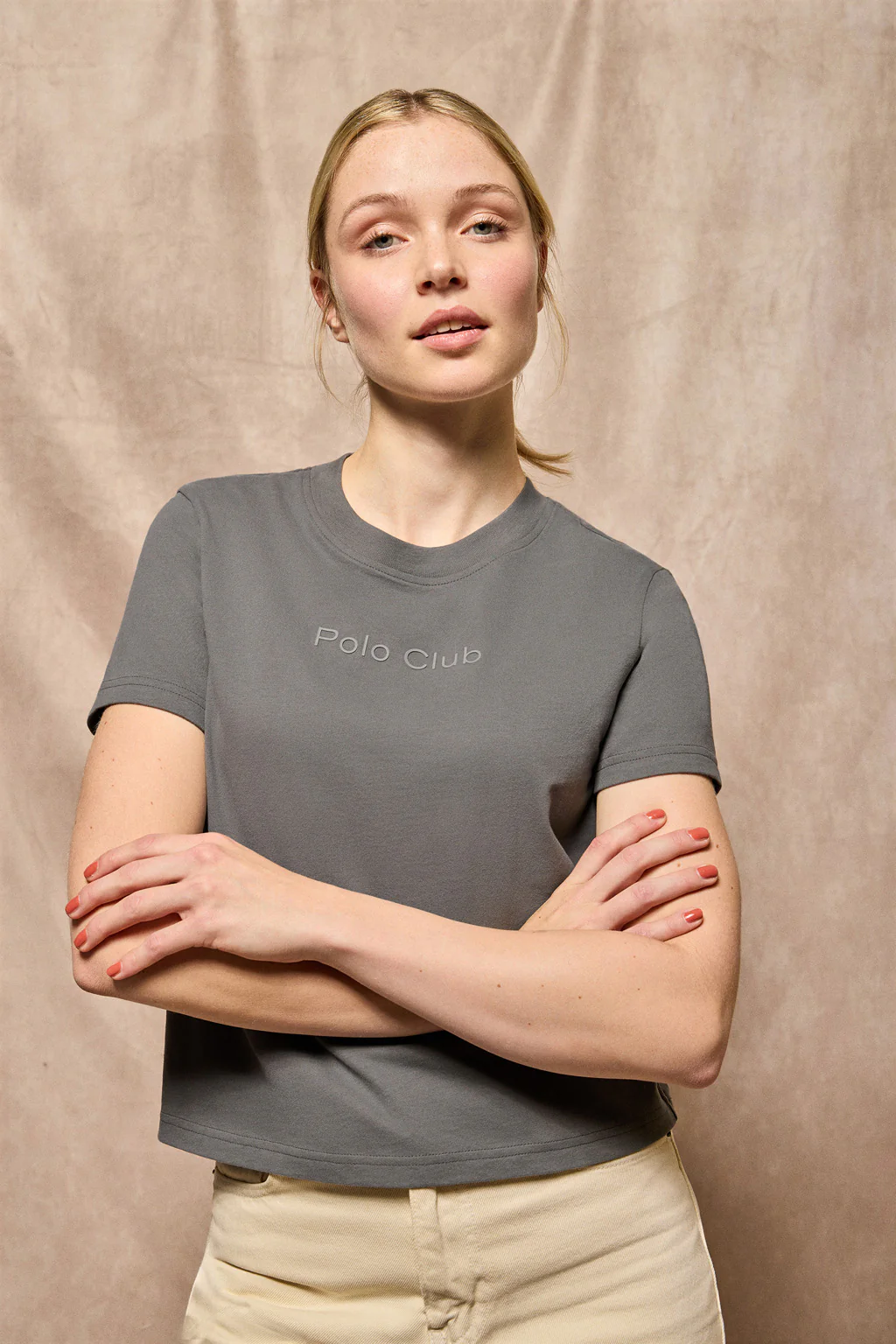 Asphalt-grey T-shirt Tori with Polo Club Minimal Combo logo - Image 10