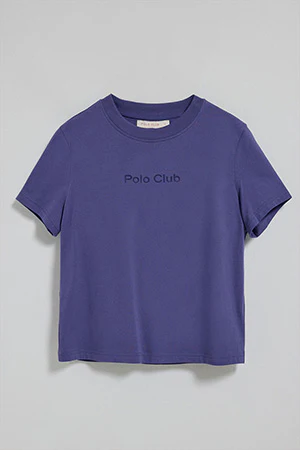 Ocean-blue T-shirt Tori with Polo Club Minimal Combo logo - Image 9