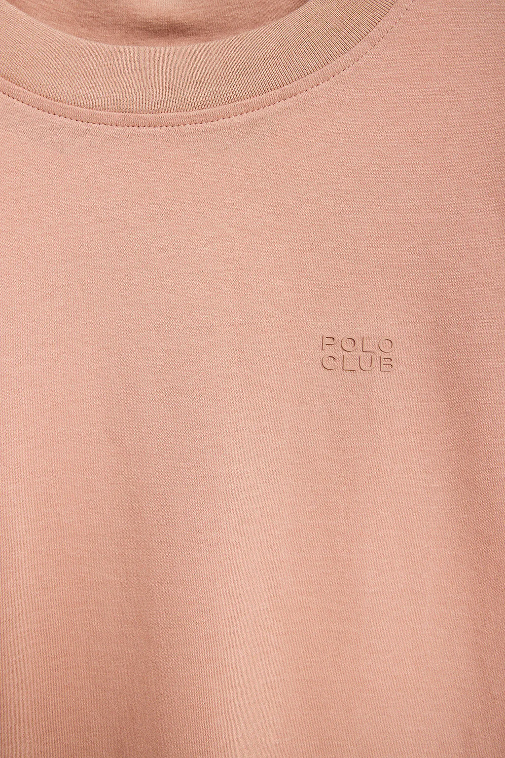 Pale-pink boxy-fit Tori tee with Regular Block Polo Club rubberised print - Image 7
