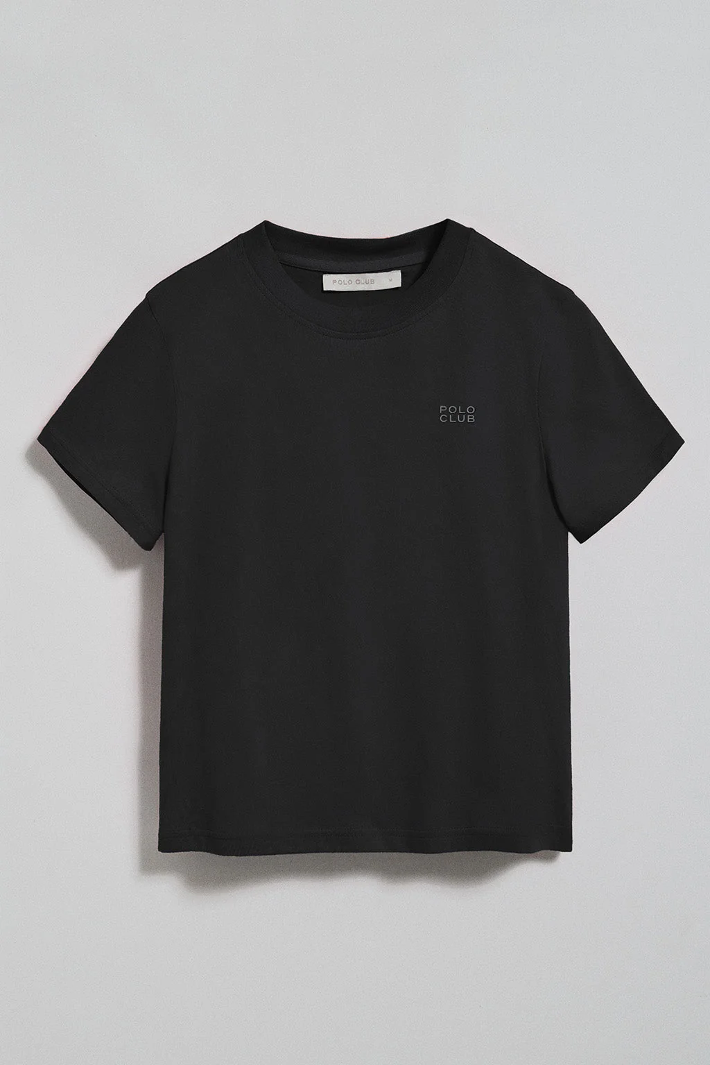 Black T-shirt Tori with Polo Club rubber print - Image 11