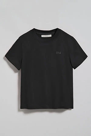 Black T-shirt Tori with Polo Club rubber print - Image 12