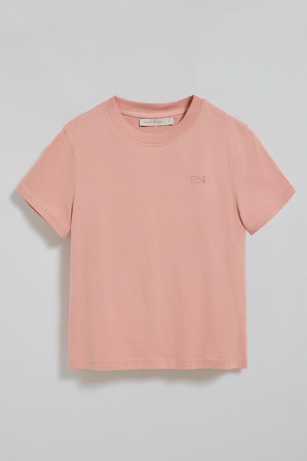 Pale-pink T-shirt Tori with Polo Club rubber print - Image 11
