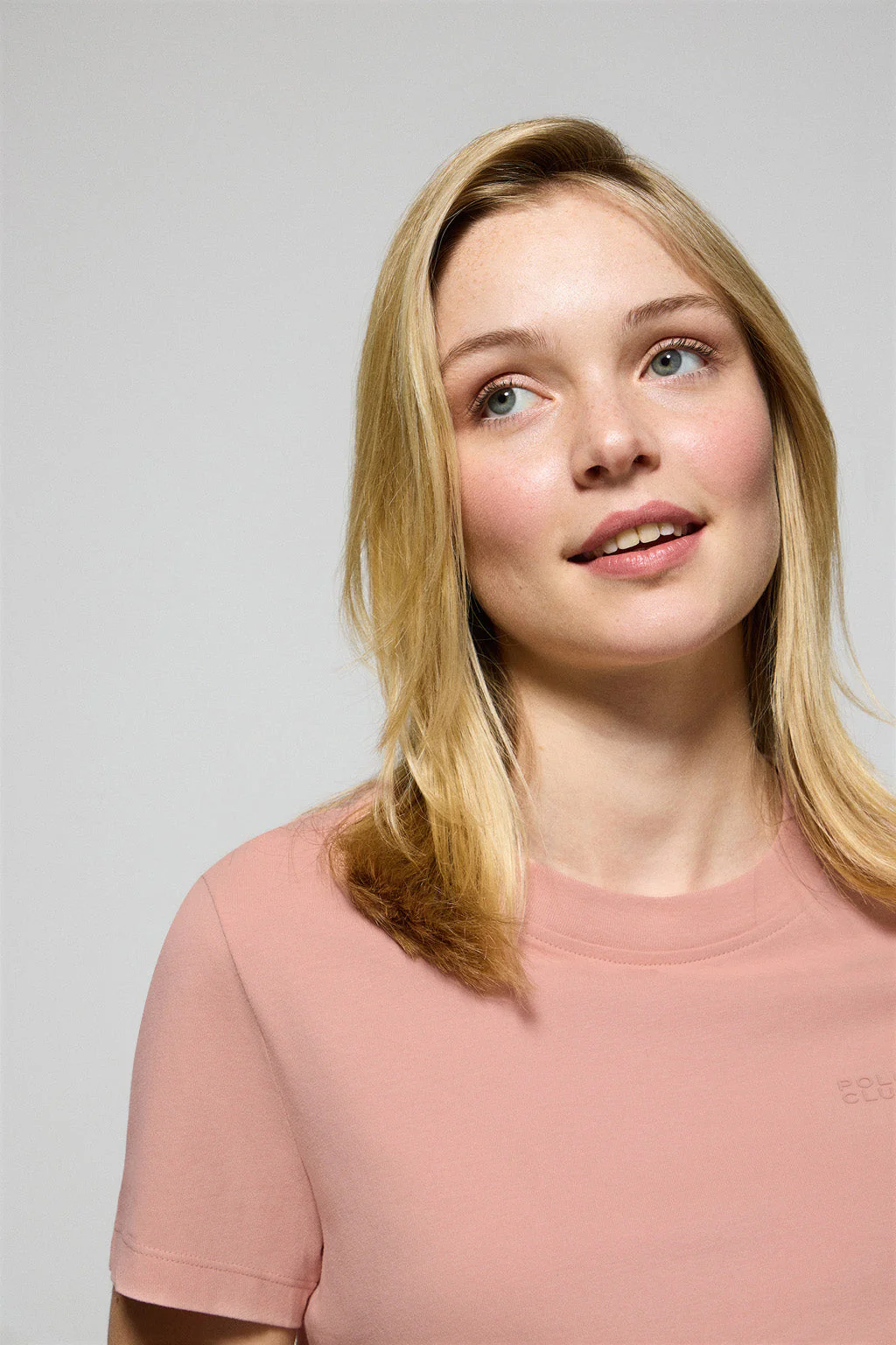 Pale-pink T-shirt Tori with Polo Club rubber print - Image 3