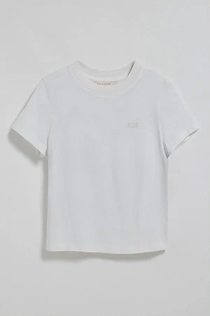 White T-shirt Tori with Polo Club rubber print - Image 11