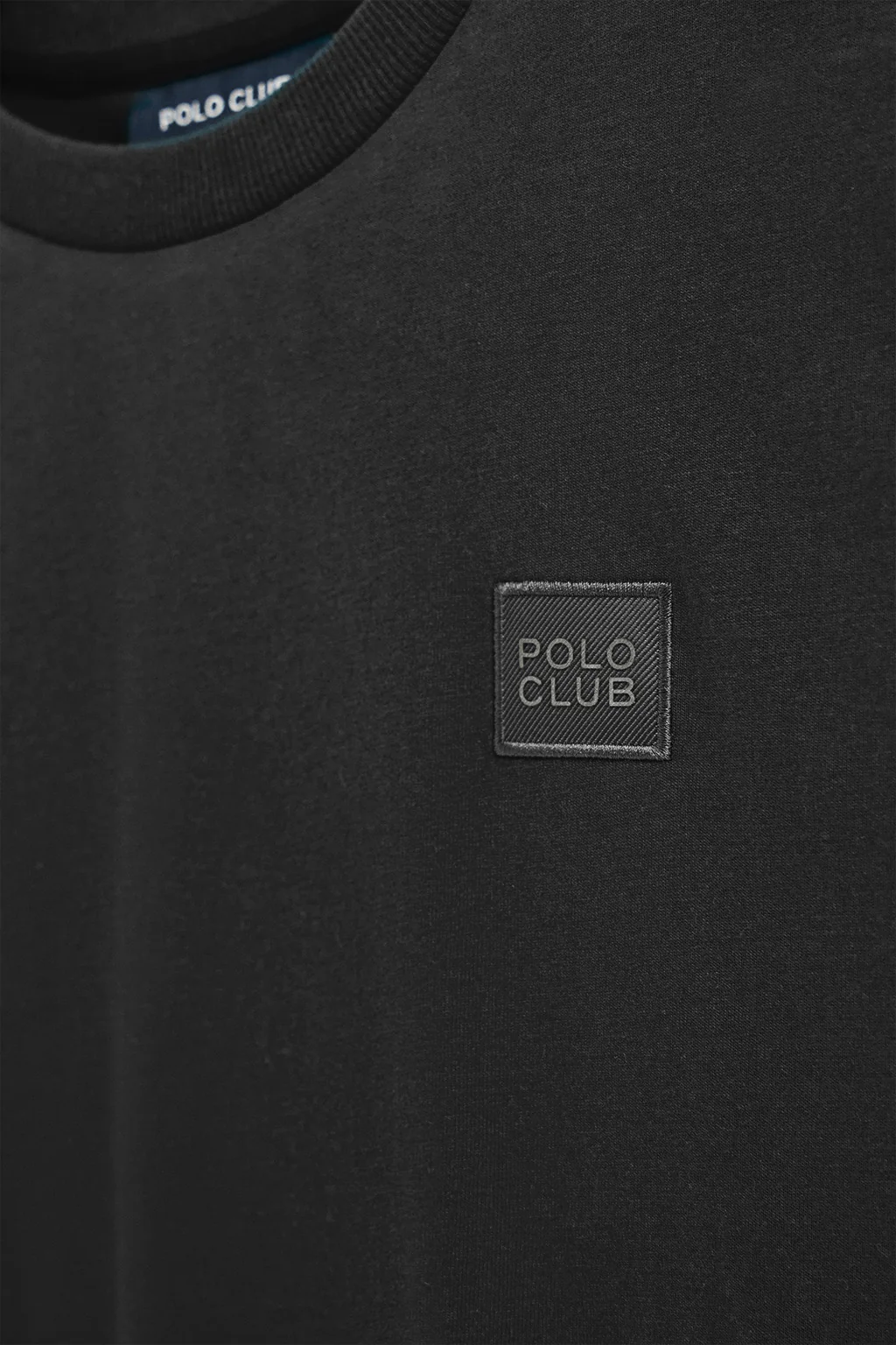 Black loose-fit T-shirt with Polo Club detail - Image 6