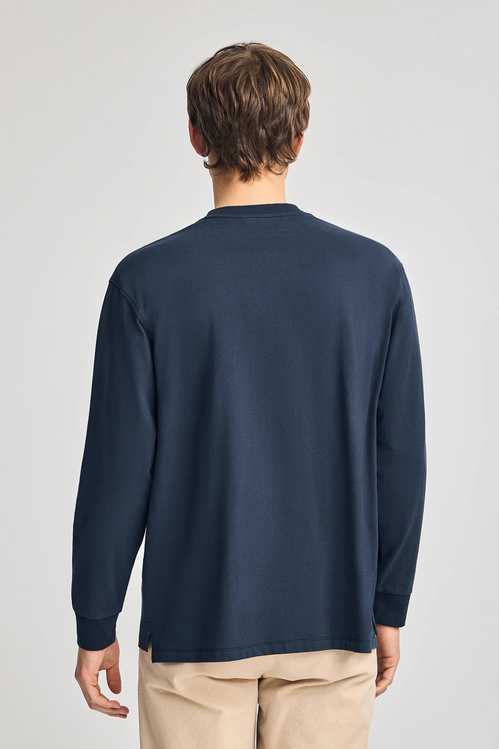 Navy-blue loose-fit T-shirt with Polo Club detail - Image 2