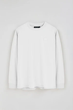 White loose-fit T-shirt with Polo Club detail - Image 8