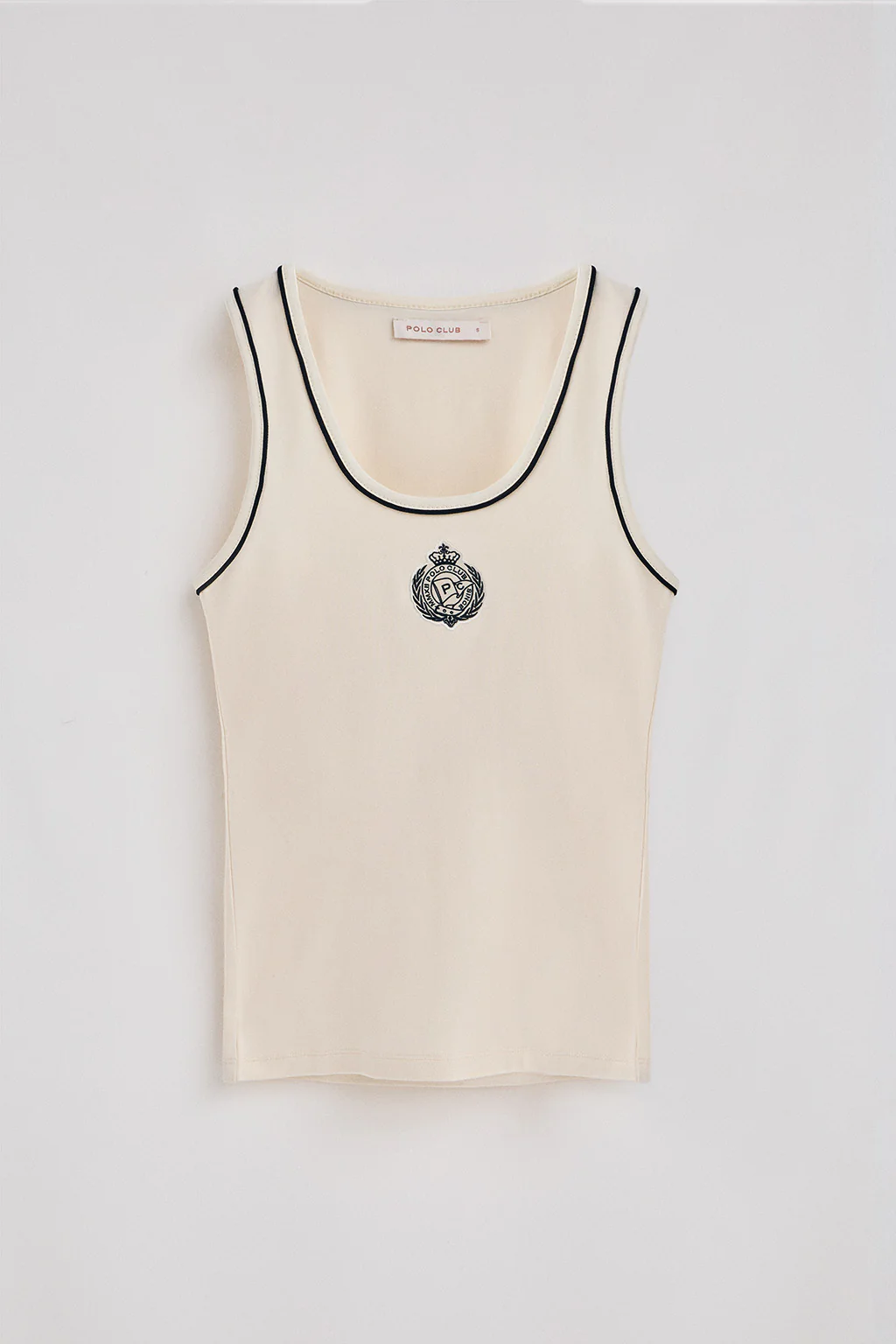 Nude tank top with nautical patch - Image 7