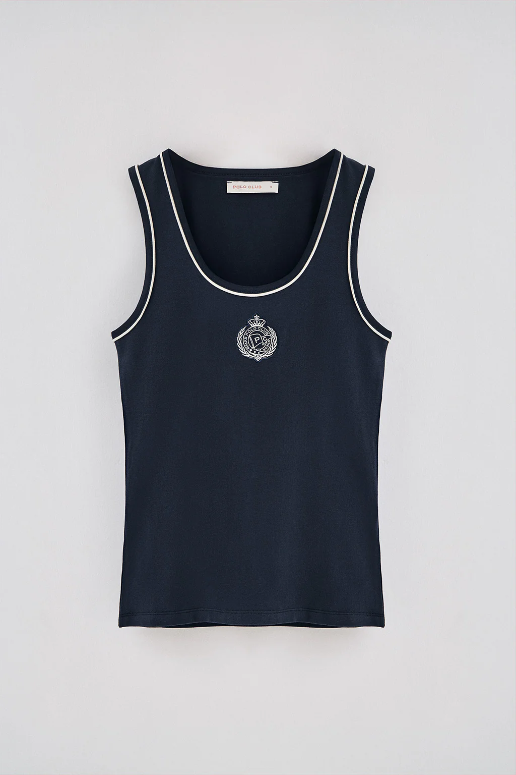 Navy-blue tank top with nautical patch - Image 5