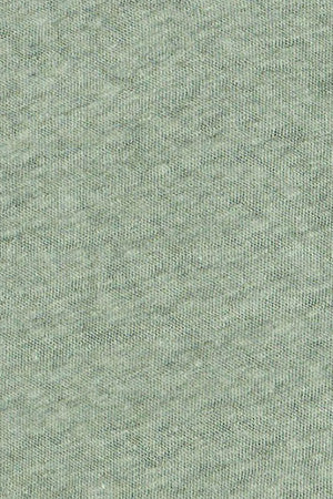 Jade-green tank top in linen and cotton with embroidered monogram - Image 9