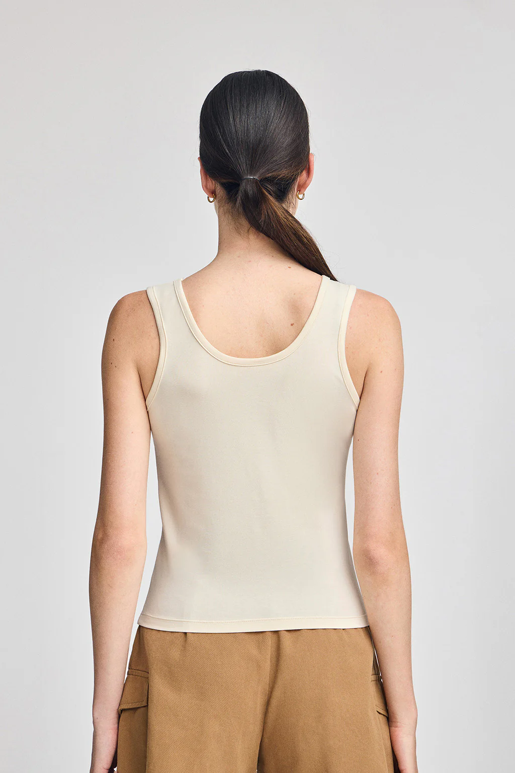 Nude tank top with Rigby Go embroidery - Image 2