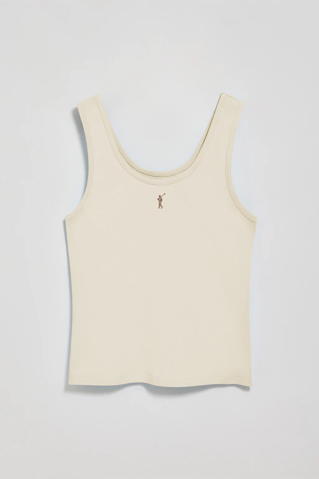 Nude tank top with Rigby Go embroidery - Image 5