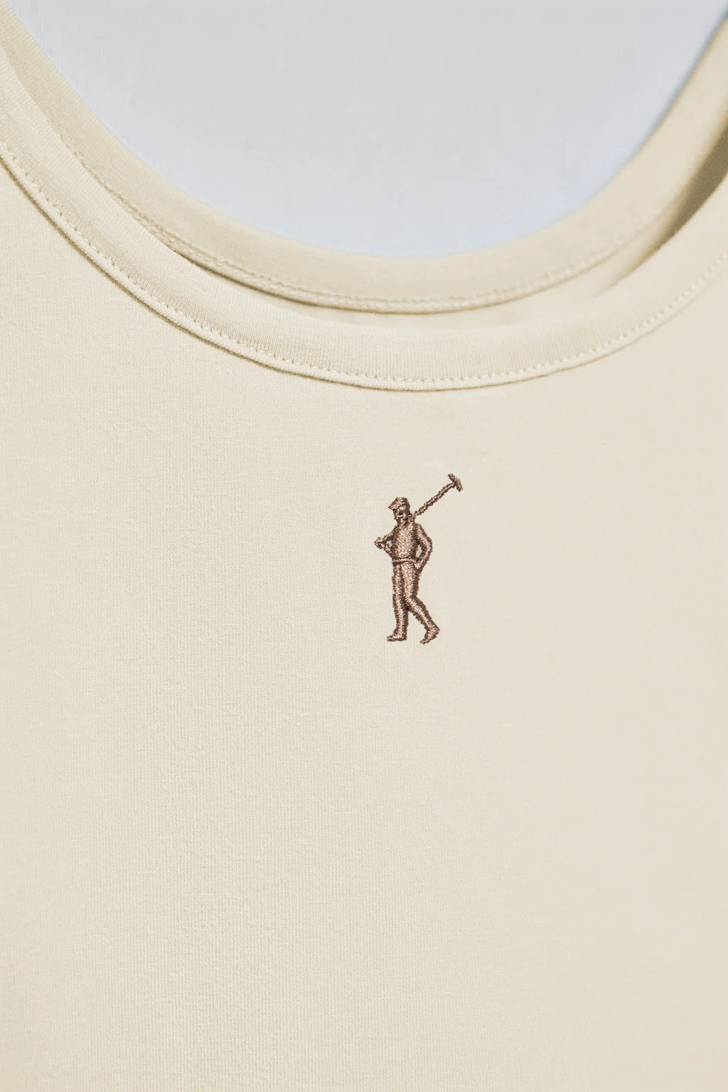 Nude tank top with Rigby Go embroidery - Image 7