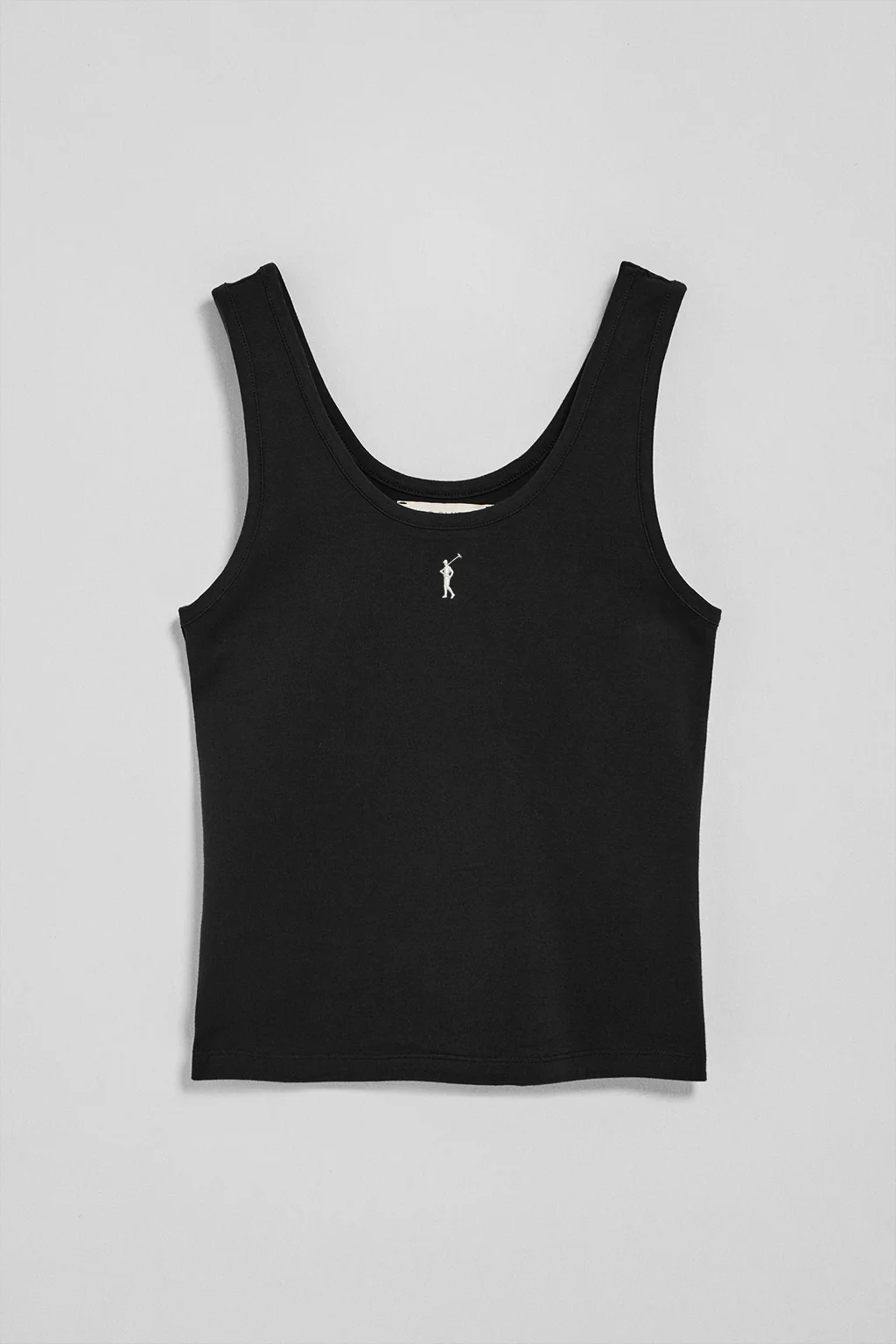 Black tank top with Rigby Go embroidery - Image 8