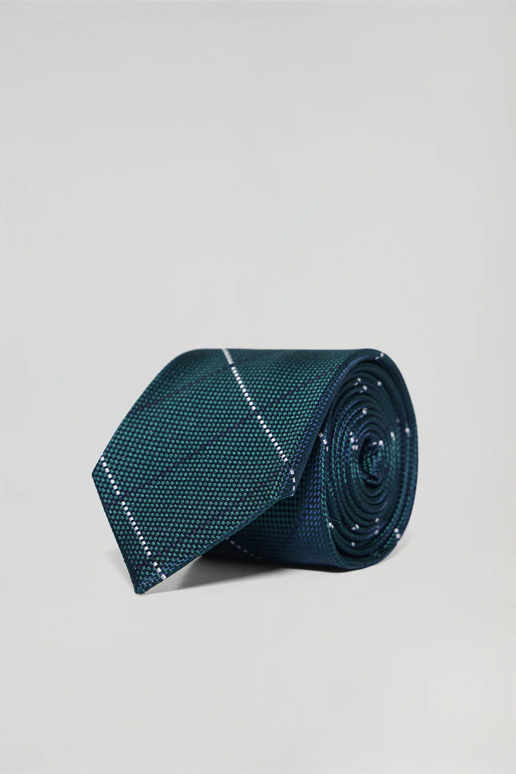 Silk tie with diamond design and Polo Club logo