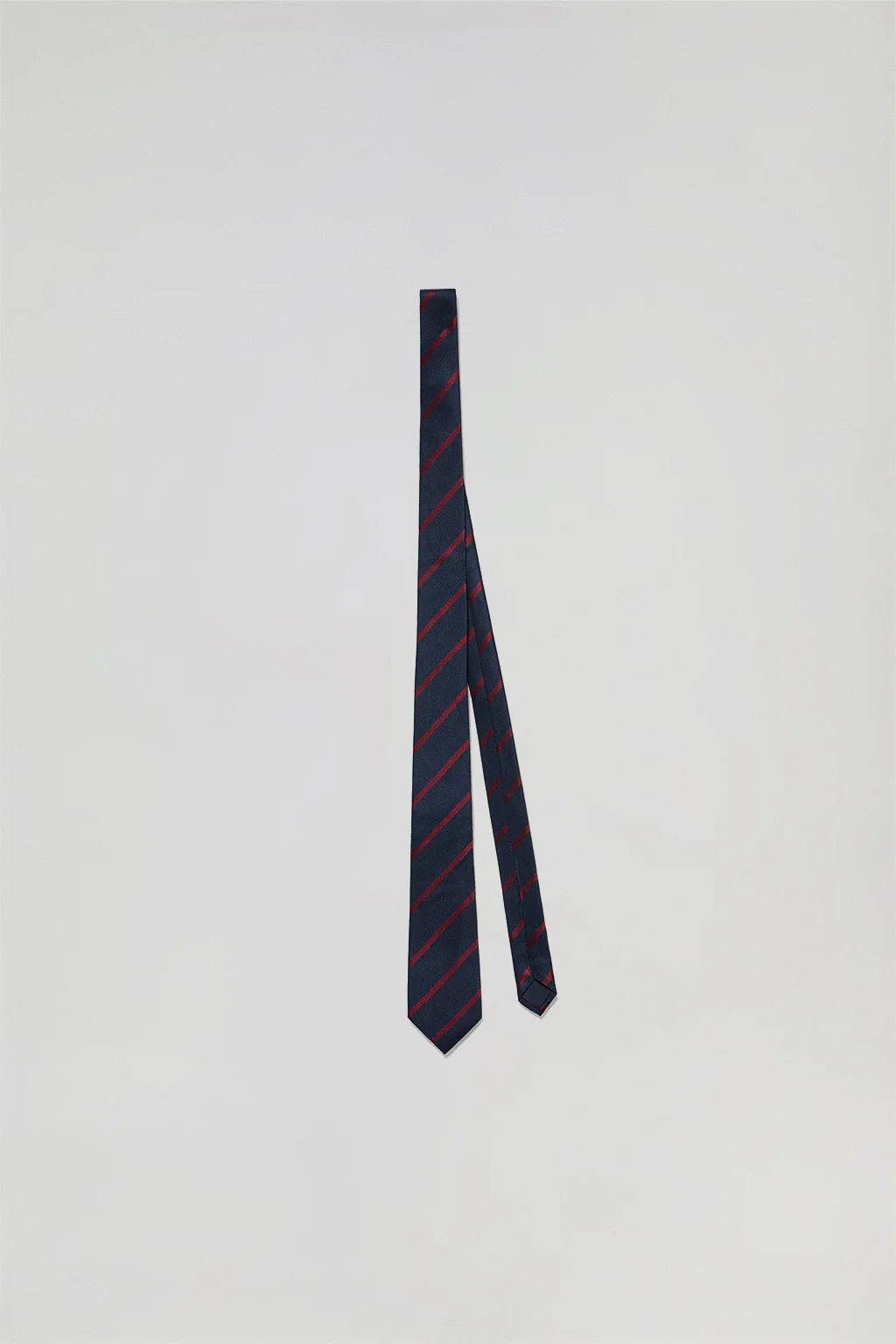 Silk tie with stripes and Polo Club logo - Image 2