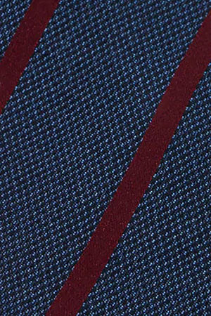 Silk tie with stripes and Polo Club logo - Image 8