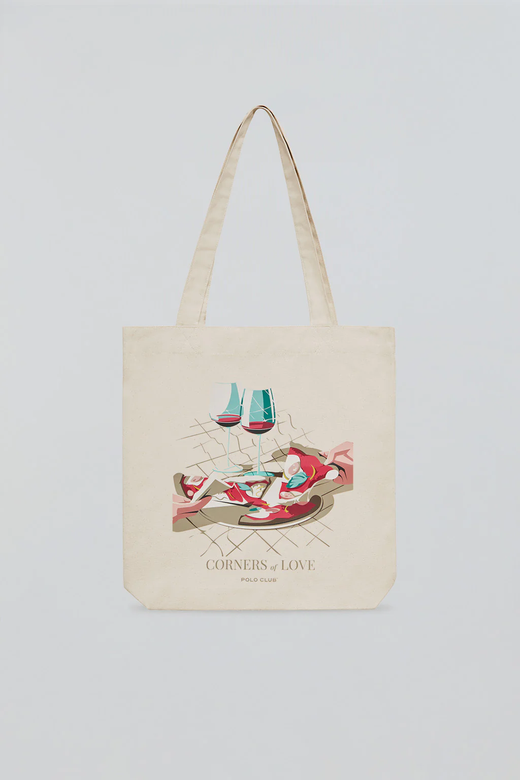 Tote bag + ‘Trattoria’ print. Corners of Love by Polo Club & El Chico Llama - Image 2