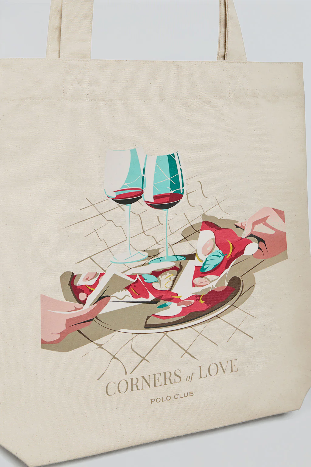 Tote bag + ‘Trattoria’ print. Corners of Love by Polo Club & El Chico Llama - Image 3
