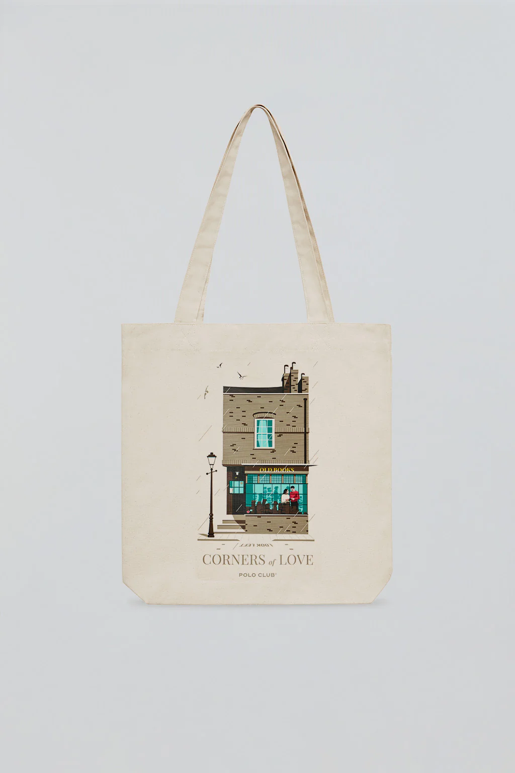 Tote bag + ‘Bookshop’ print. Corners of Love by Polo Club & El Chico Llama - Image 2