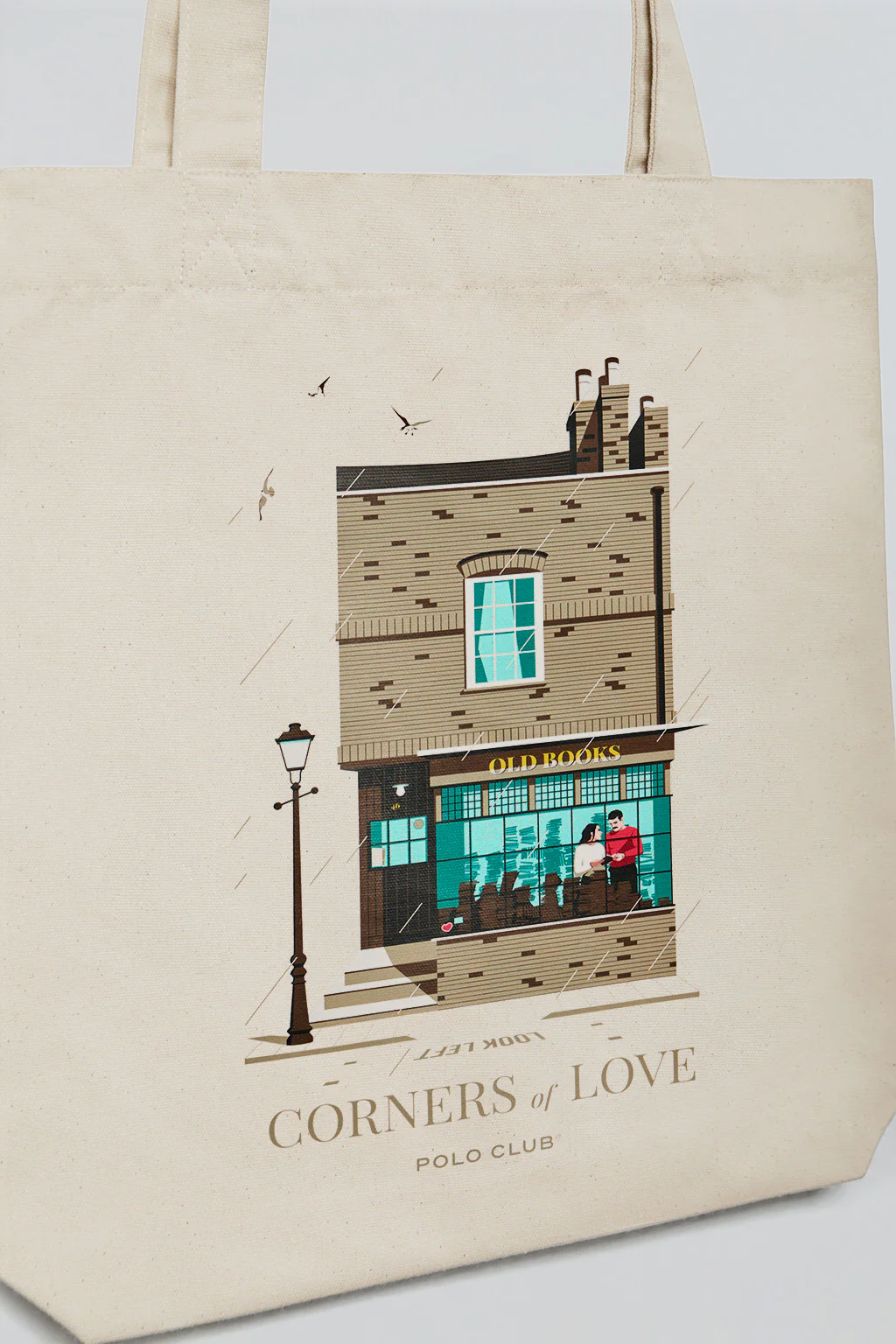 Tote bag + ‘Bookshop’ print. Corners of Love by Polo Club & El Chico Llama - Image 3