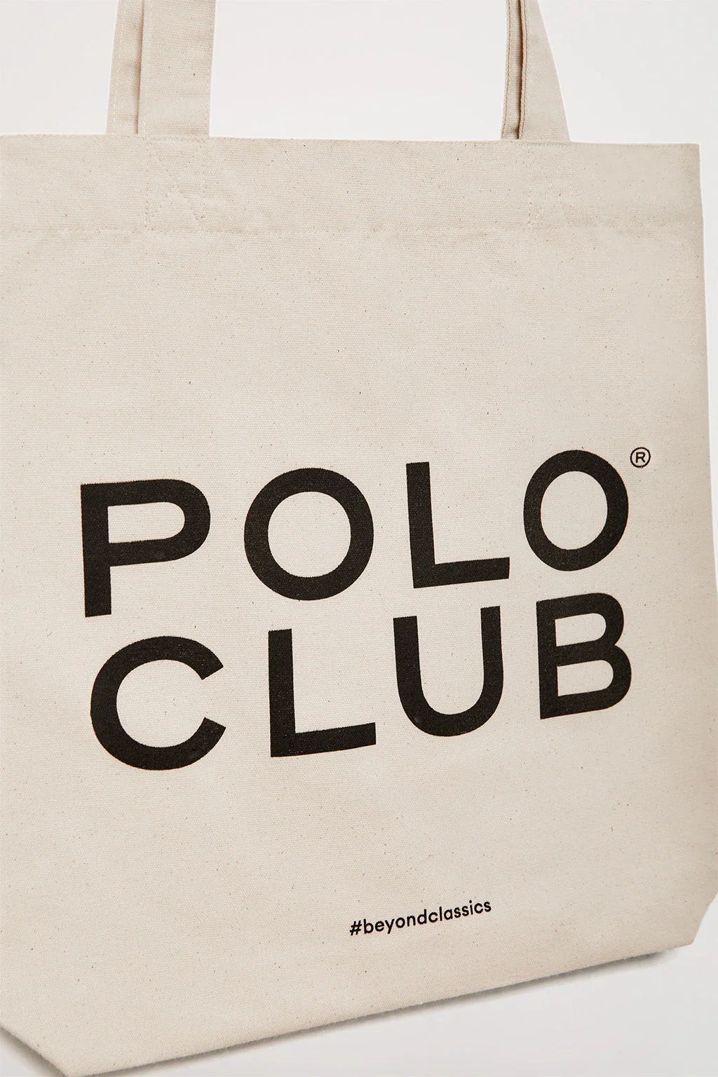Beige tote bag with Polo Club logo - Image 2