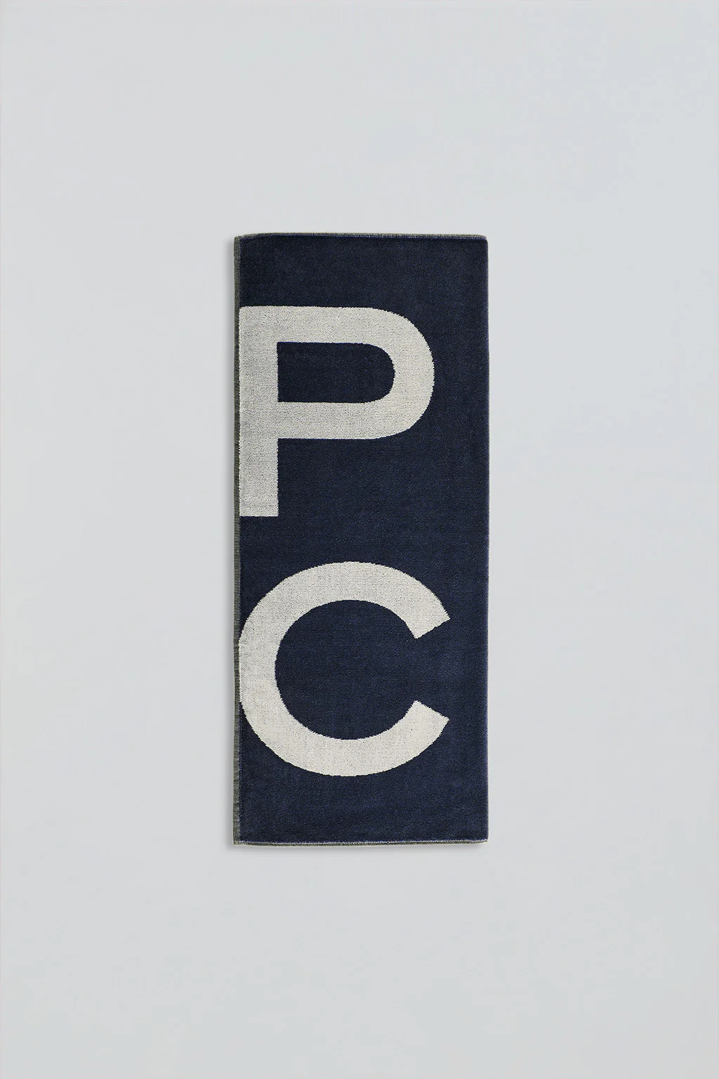 Navy-blue Antibes terry towel with logo - Image 2