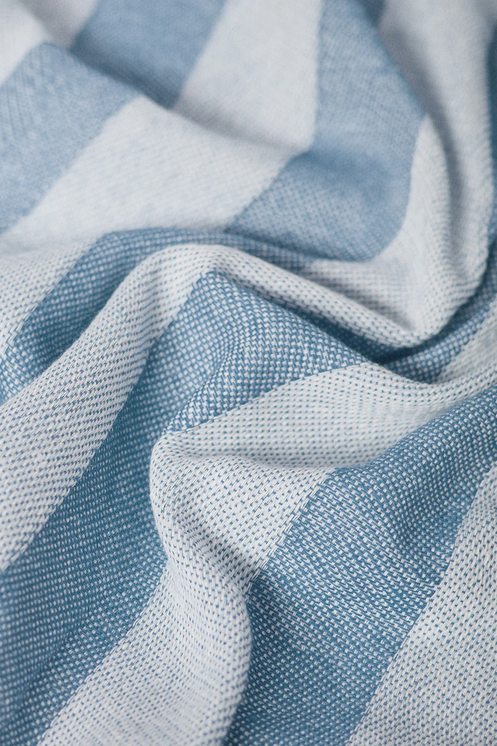 Light-blue striped Portofino hammam towel - Image 5