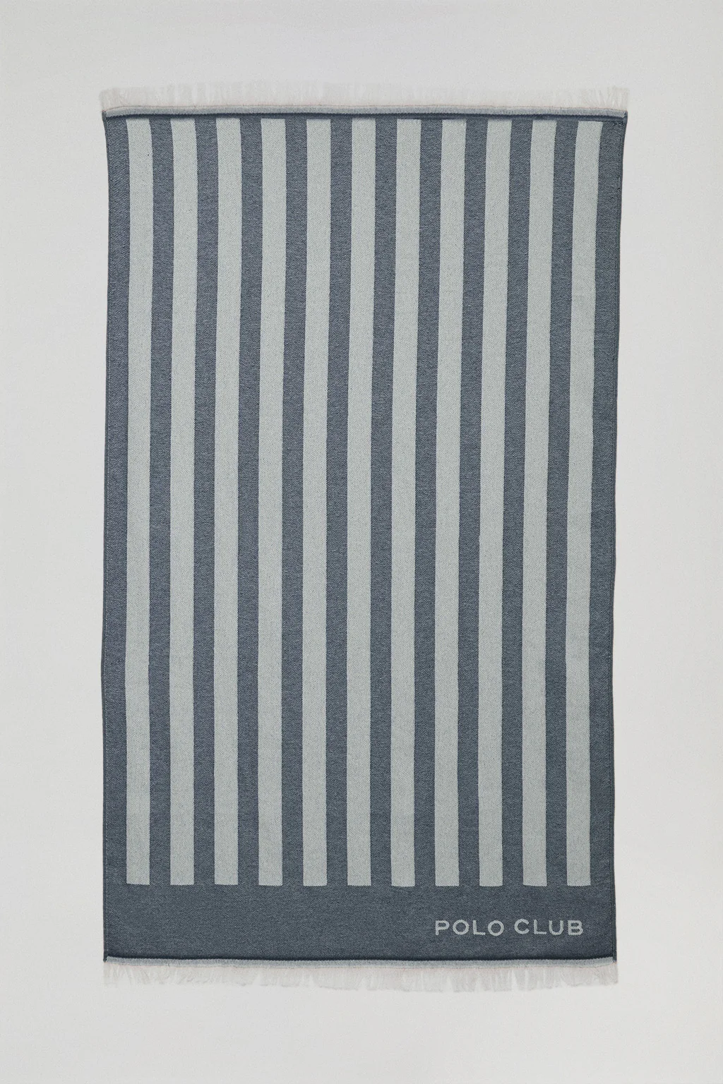 Navy-blue striped Portofino hammam towel - Image 6