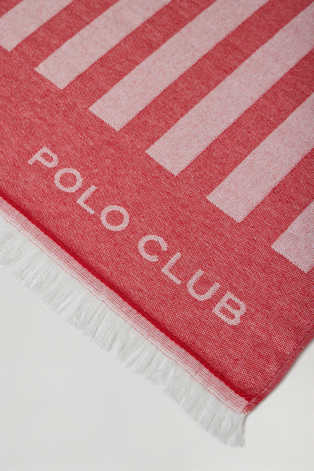 Red striped Portofino hammam towel - Image 3