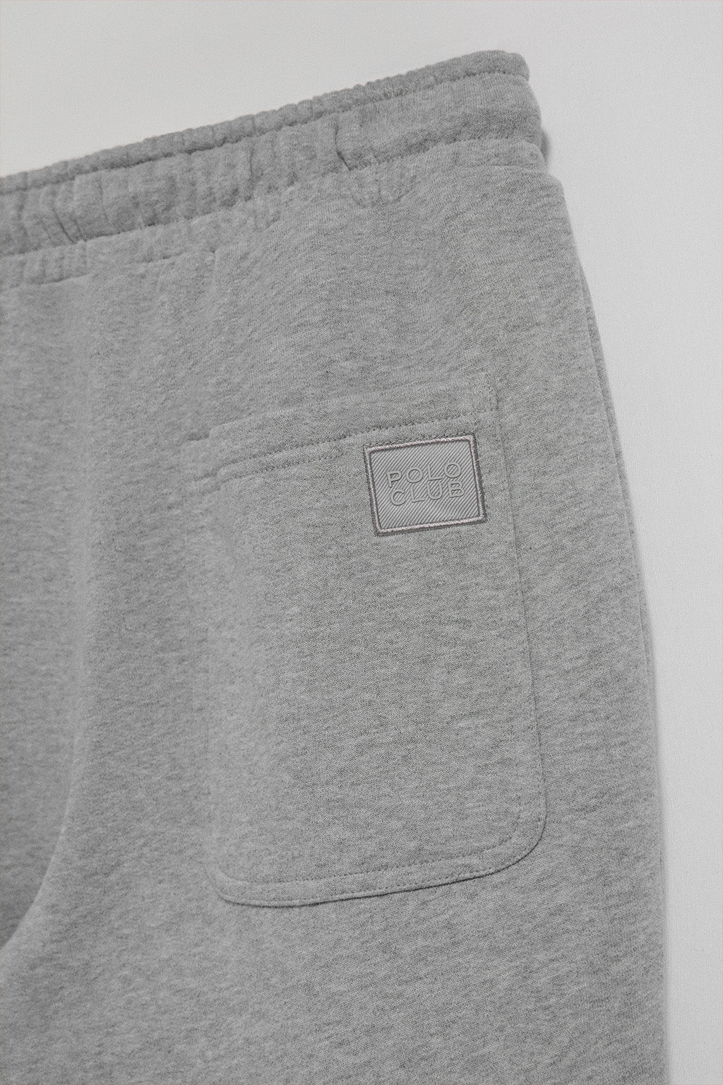 Grey-marl jogger pants with Polo Club details - Image 4