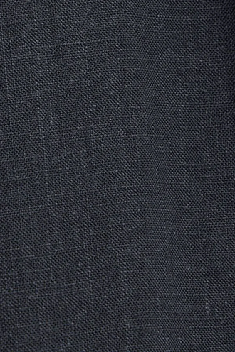 Navy-blue relaxed-fit linen trousers Alice with Polo Club logo - Image 5