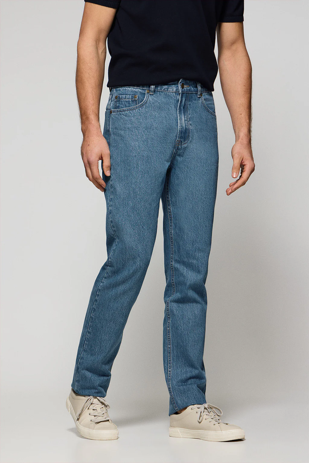 Denim-blue regular-fit jeans Boston - Image 3