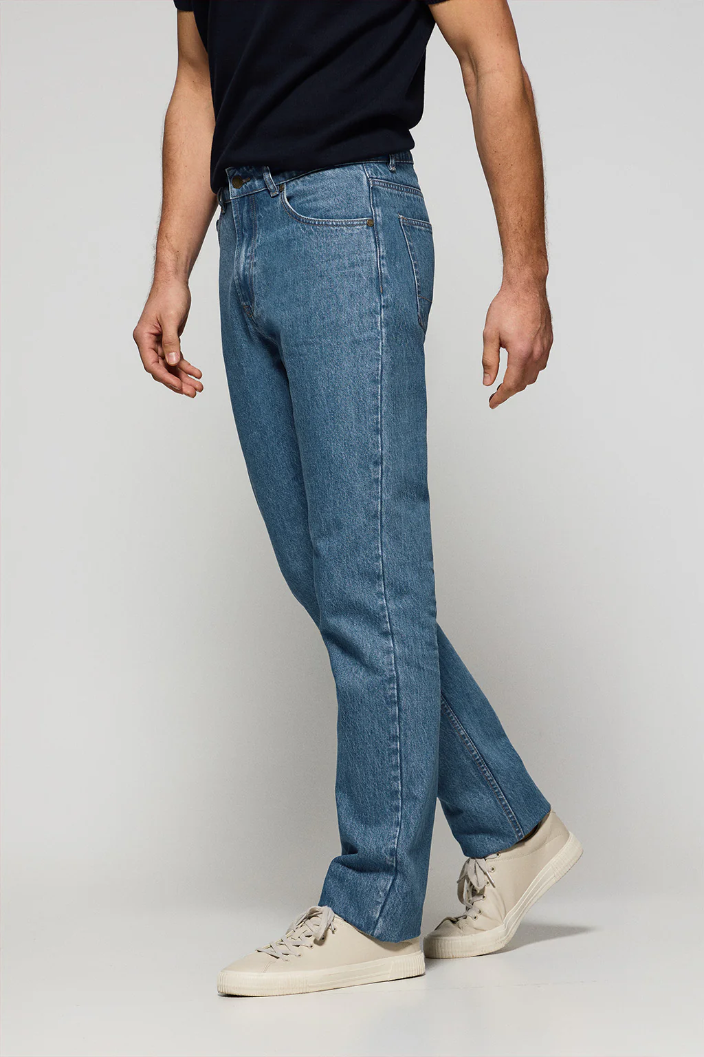 Denim-blue regular-fit jeans Boston - Image 4
