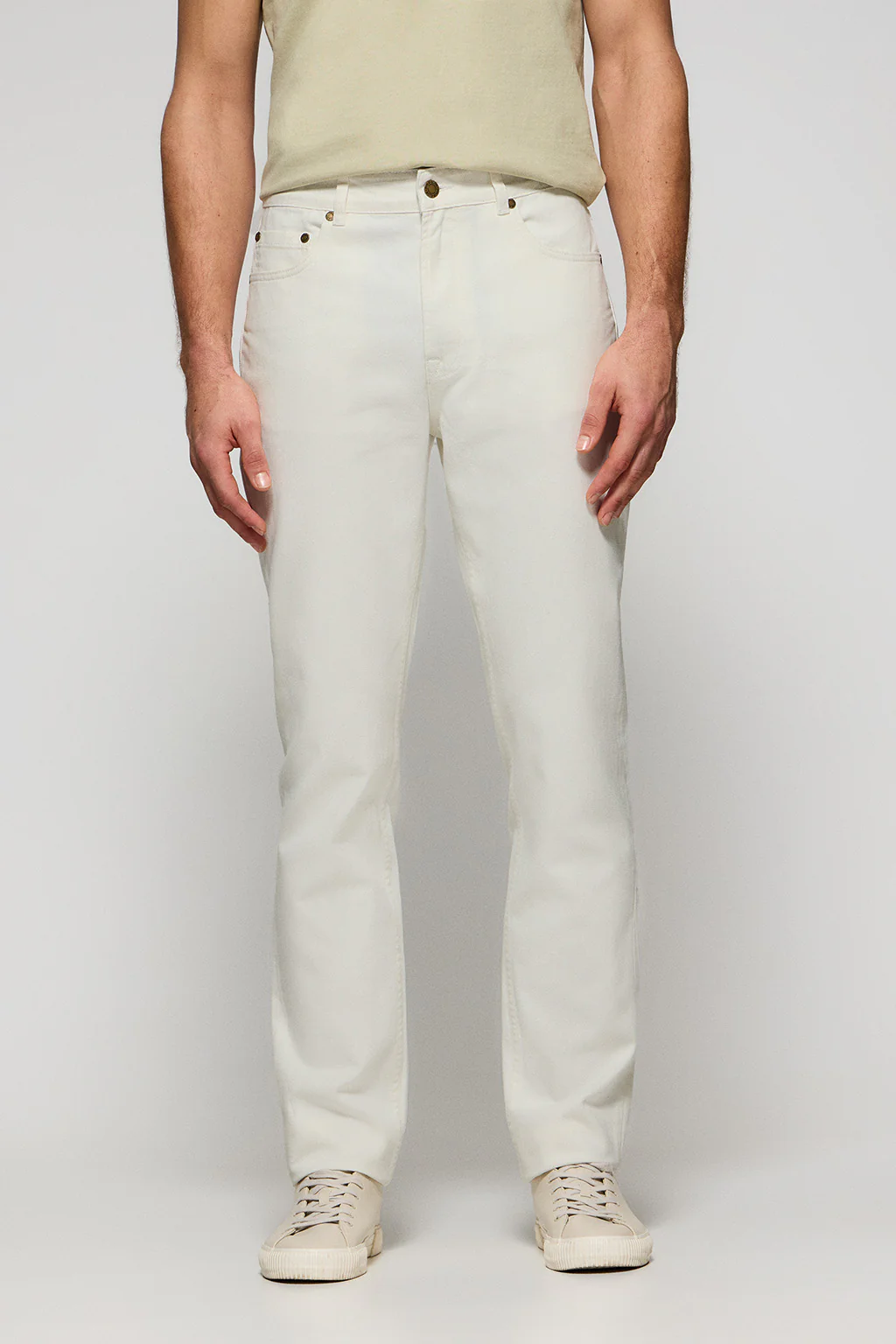 White regular-fit jeans Boston - Image 2