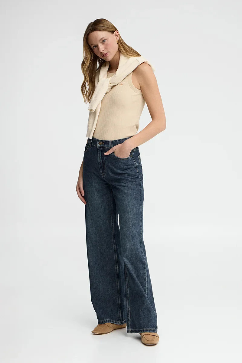 Mid-blue loose-fit jeans Polo Club