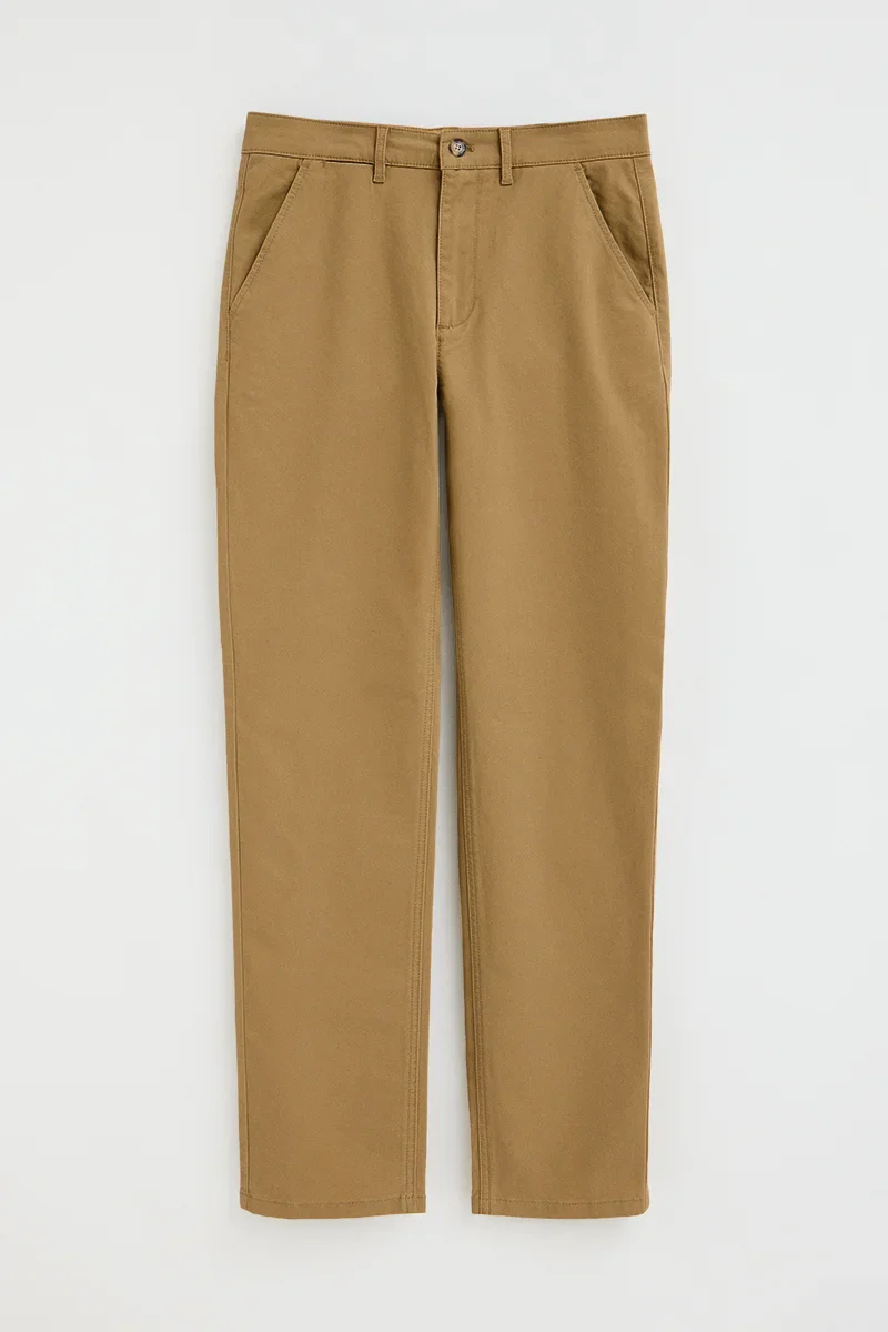 Camel slim-fit chinos with Polo Club logo - Image 6