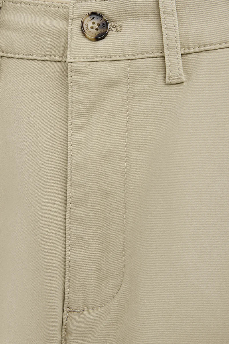 Cream slim-fit chinos with Polo Club logo - Image 7