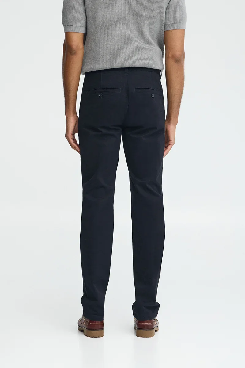 Navy-blue slim-fit chinos with Polo Club logo - Image 5
