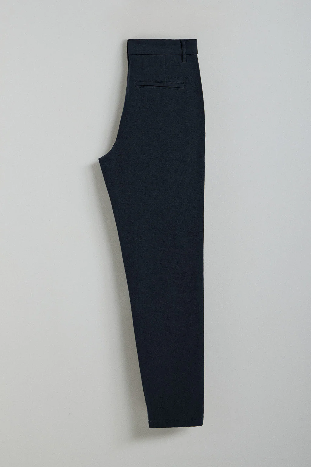 Navy-blue trousers in linen and cotton with embroidered Polo Club details - Image 7