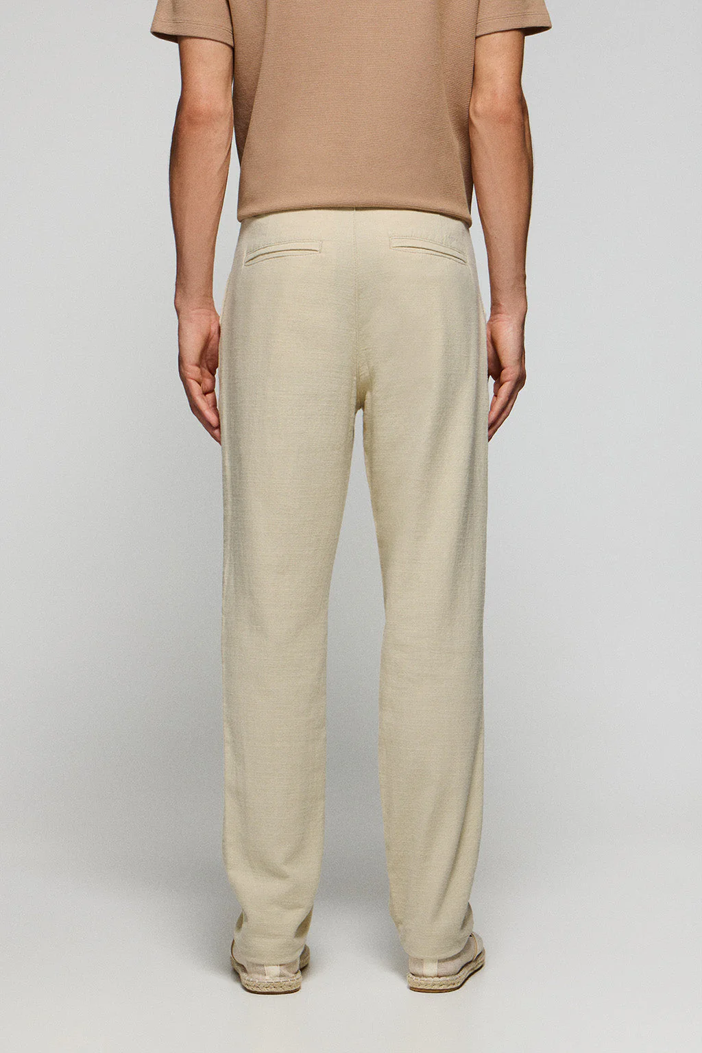 Sandy trousers in linen and cotton with embroidered Polo Club details - Image 4