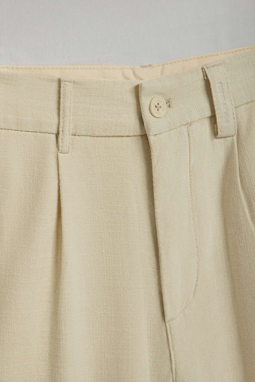Sandy trousers in linen and cotton with embroidered Polo Club details - Image 6