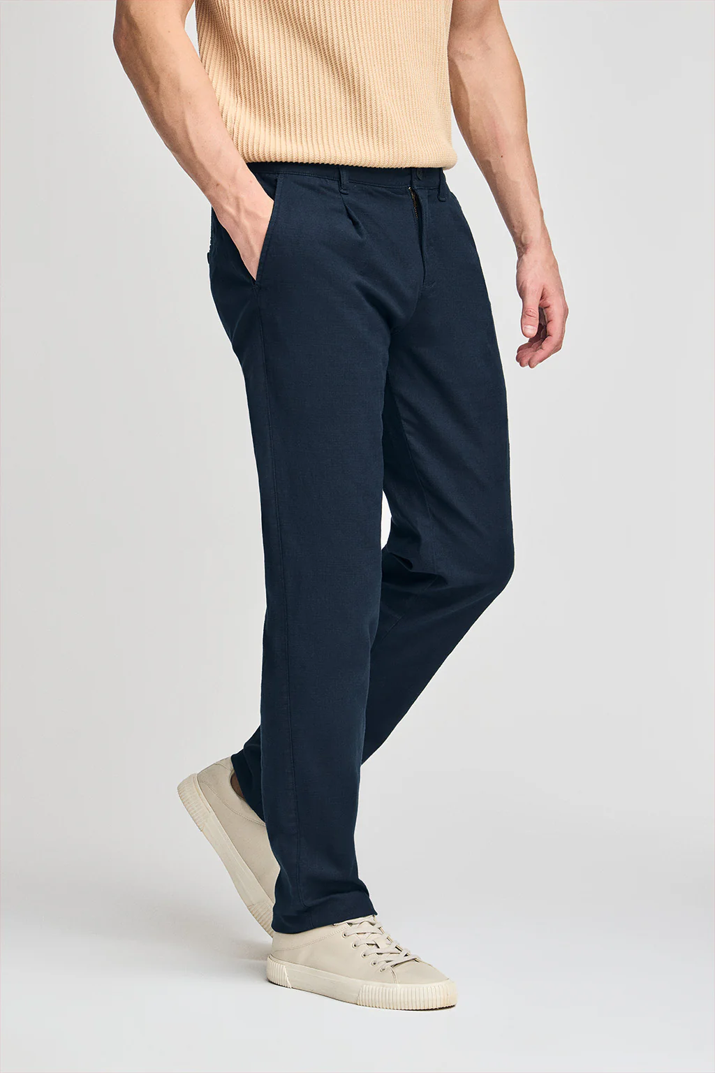 Navy-blue trousers Formentera with Polo Club details - Image 3