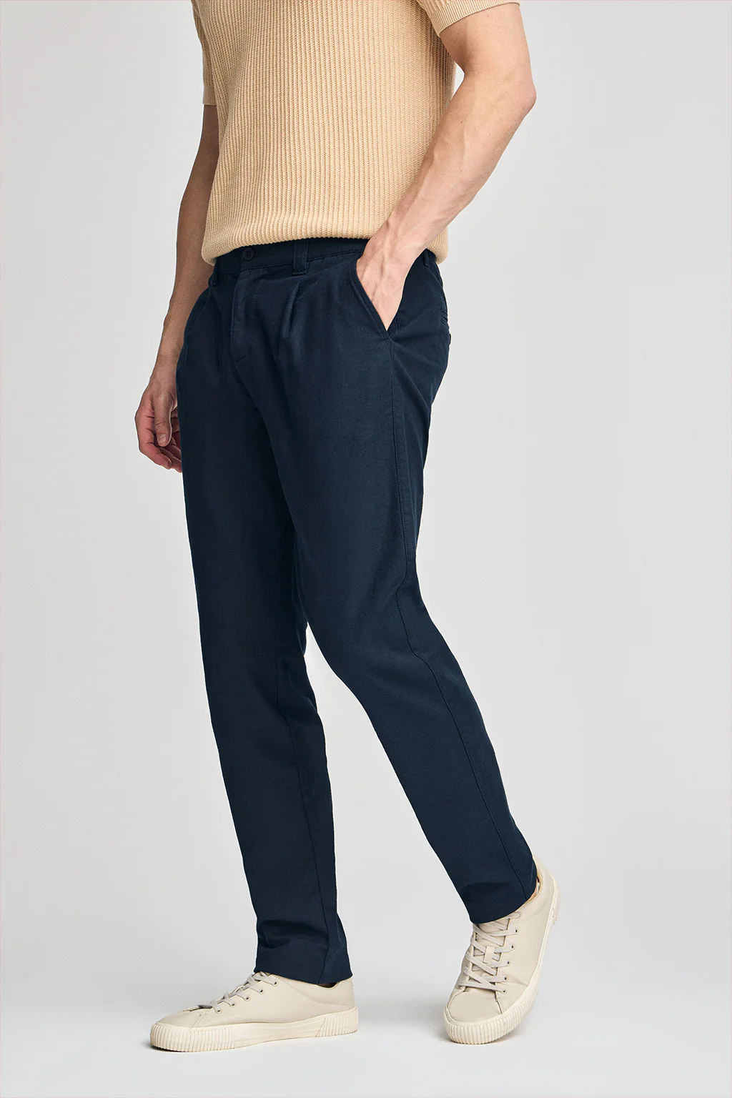 Navy-blue trousers Formentera with Polo Club details - Image 4