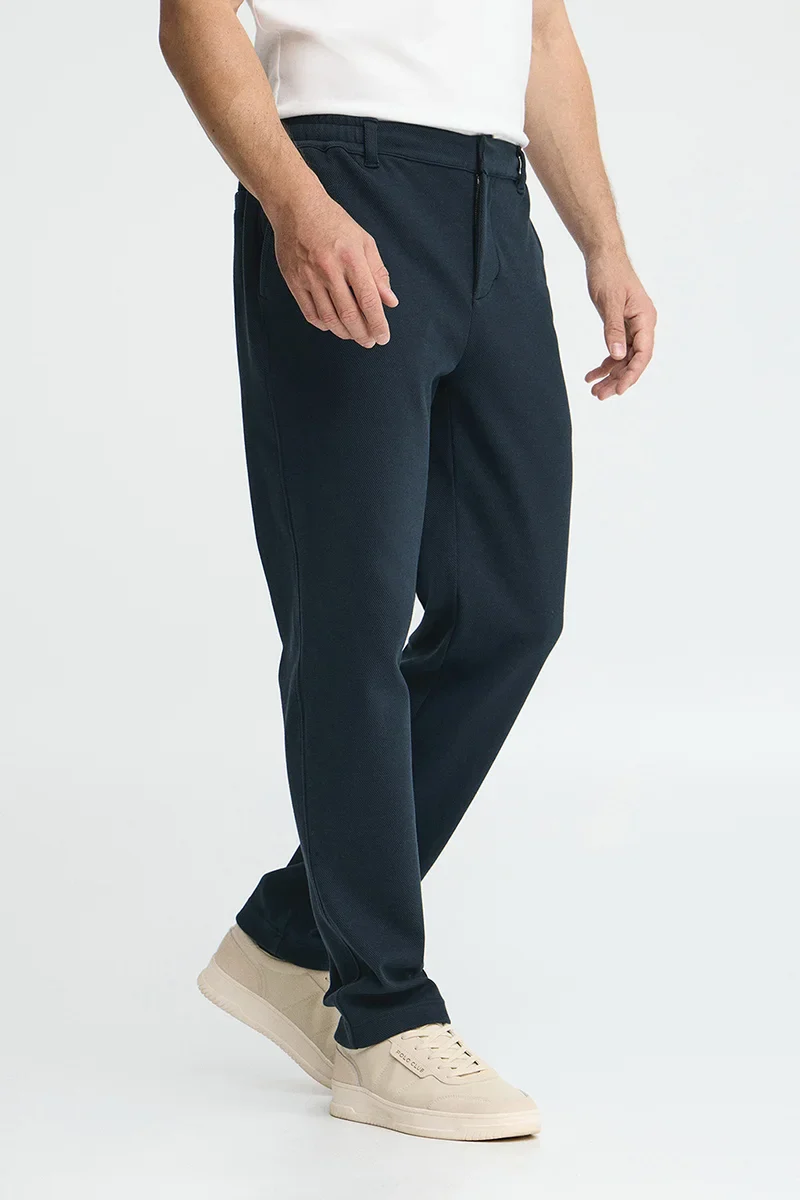 Navy-blue regular-fit joggers Joil with Polo Club logo - Image 3