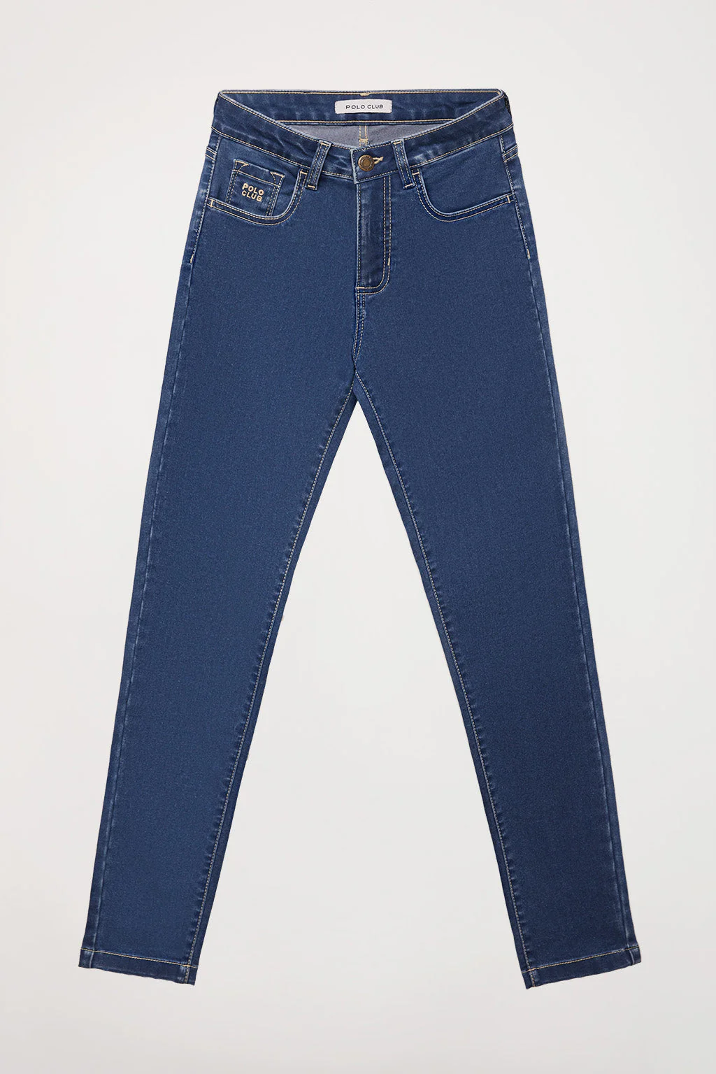Slim-fit jeans with Polo Club embroidered detail for women - Image 5