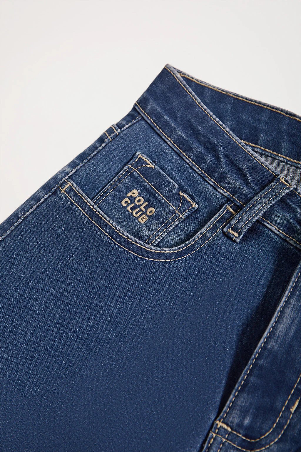 Slim-fit jeans with Polo Club embroidered detail for women - Image 6