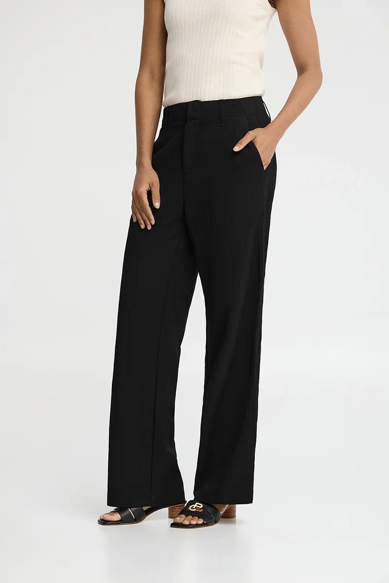 Black straight-fit trousers with Polo Club logo - Image 4