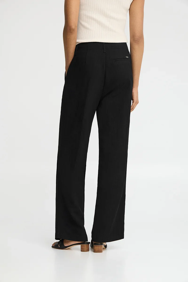 Black straight-fit trousers with Polo Club logo - Image 5