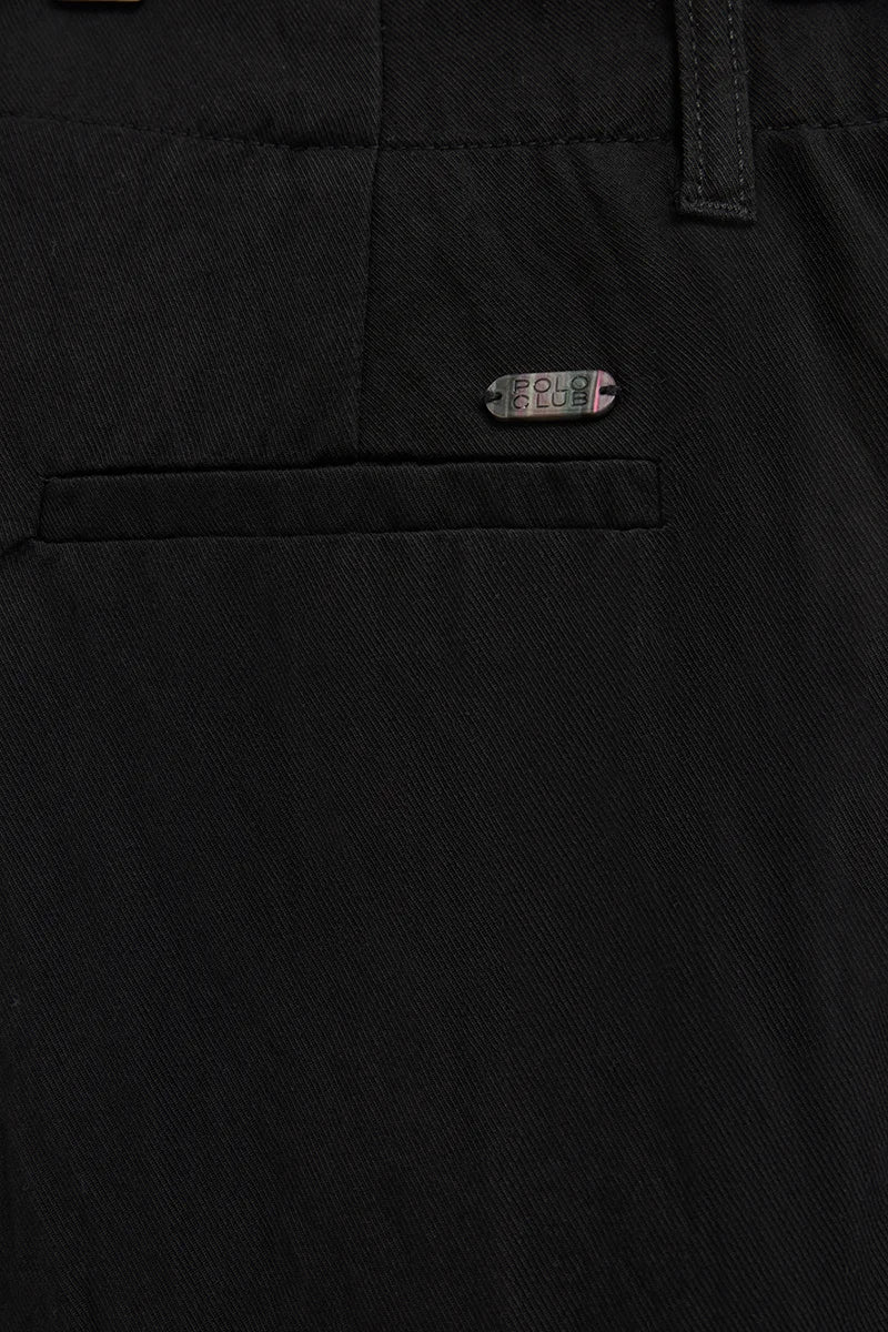 Black straight-fit trousers with Polo Club logo - Image 7
